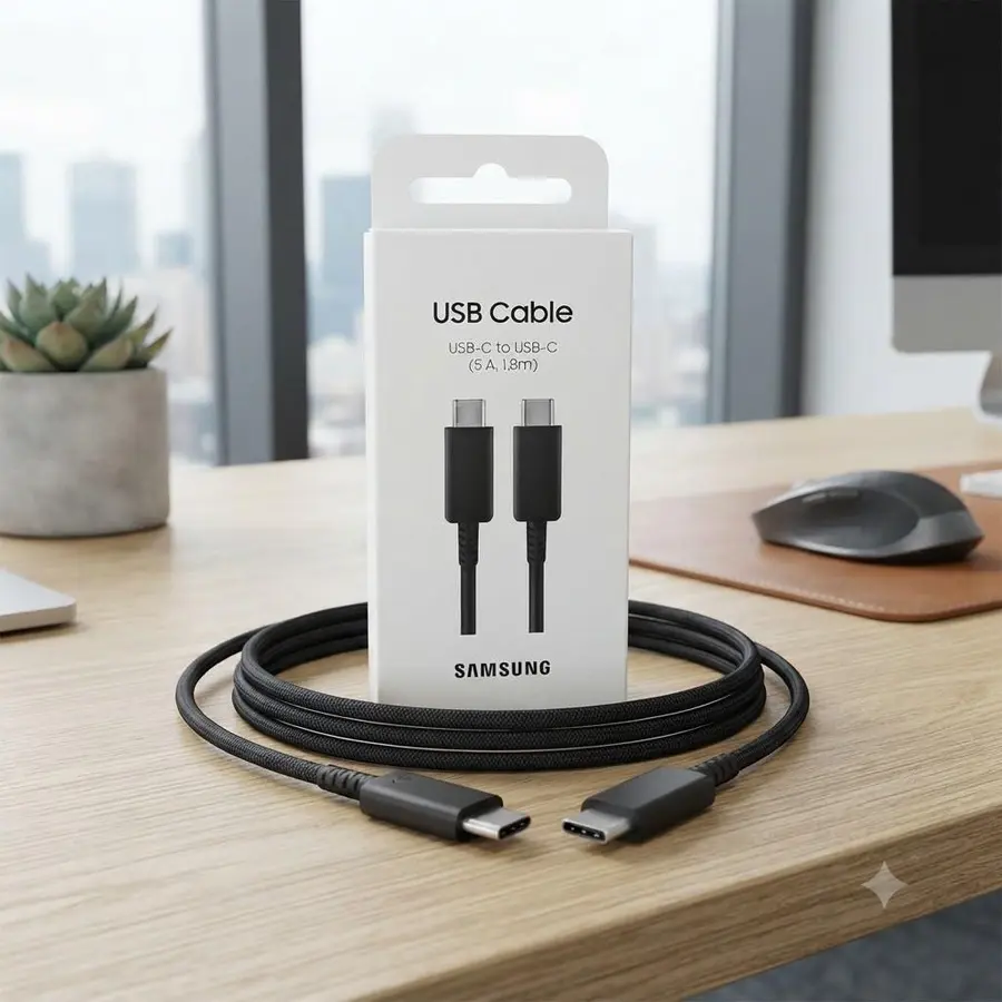 Samsung USB cable, USB-C to USB-C, 5A 1.8m