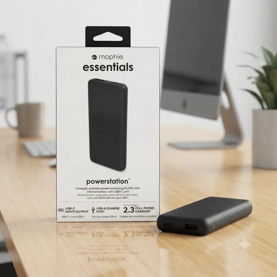 Mophie essentials powerstation, 10,000mAh power bank