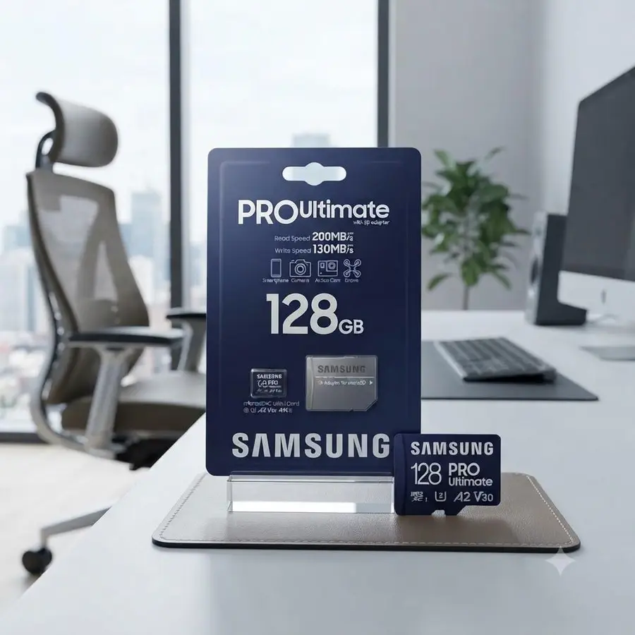 Samsung PRO Ultimate, 128GB microSD with adapter