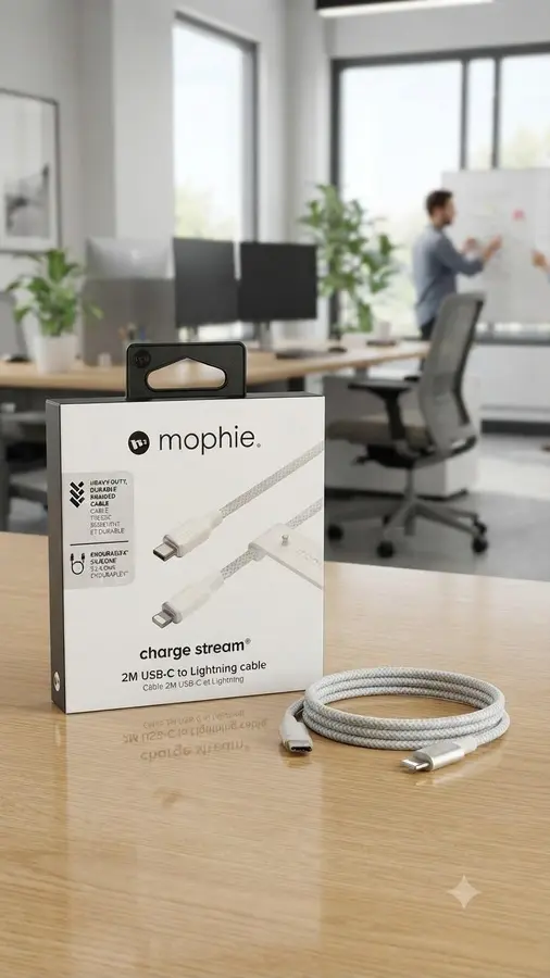 Mophie charge stream, 2M USB-C to Lightning cable