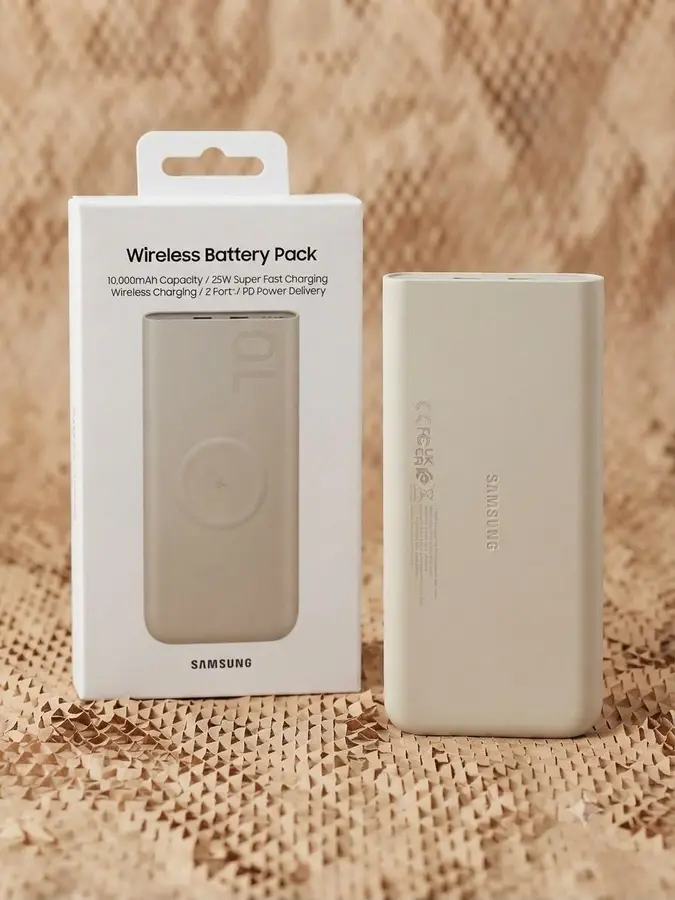Samsung Wireless Battery Pack, 10,000mAh, 25W super fast charging